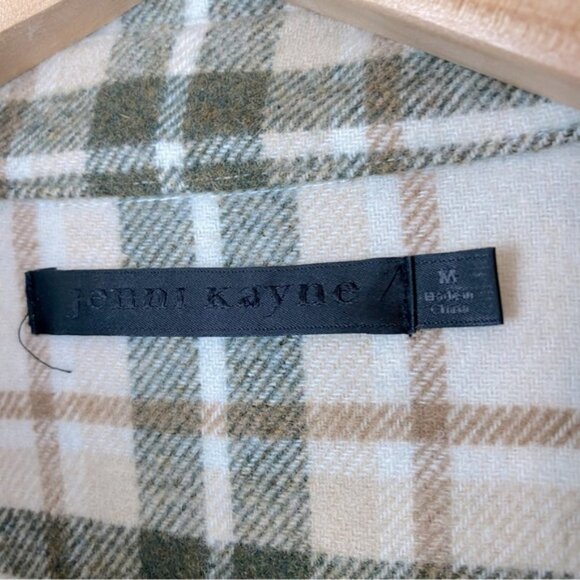 Jenni Kayne O'Keeffe Overshirt Plaid Flannel Shirt in Oatmeal - Picture 4 of 8